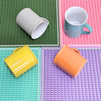 Bar Mat แผ่นยางกันลื่นสำหรับเคาน์เตอร์บาร์ สีพาสเทล รุ่นหนาพิเศษ