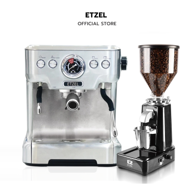 เครื่องชงกาแฟ สำหรับเปิดร้าน Professional Set SN6570 + เครื่องบดเมล็ดกาแฟ SN019