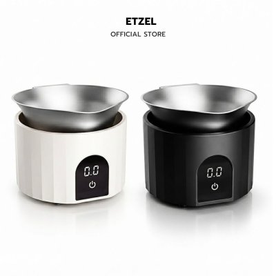 ETZEL เครื่องชั่งเมล็ดกาแฟดิจิตอล พร้อมถ้วยสแตนเลส Coffee Scale with Cup ความละเอียด 0.1g ชั่งกาแฟ ตาชั่งดิจิตอล