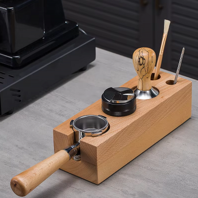 Tamper Holder แท่นวางด้ามชงกาแฟ กันลื่น แบบไม้และแบบพลาสติก ABS