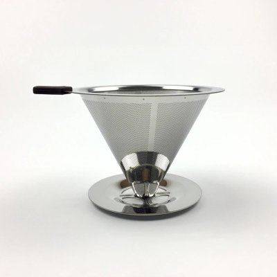 ที่กรองกาแฟดริปทรงกรวย ดริปเปอร์ สแตนเลส กรวยดริปกาแฟ Stainless Coffee Dripper