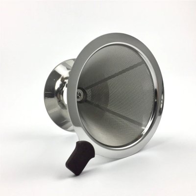ที่กรองกาแฟดริปทรงกรวย ดริปเปอร์ สแตนเลส กรวยดริปกาแฟ Stainless Coffee Dripper