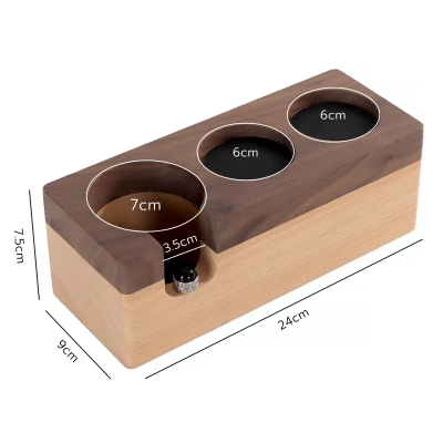 Tamper Holder แท่นวางด้ามชงกาแฟ กันลื่น แบบไม้และแบบพลาสติก ABS