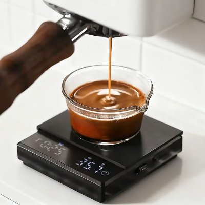 เครื่องชั่งดิจิตอลขนาดเล็ก Mini Scale ตาชั่งกาแฟ 2kg/0.3g มีแผ่นซิลิโคนกันลื่น
