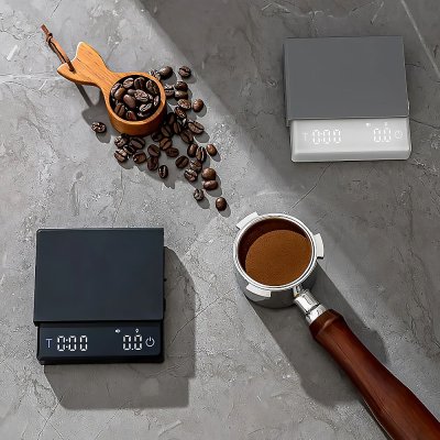 เครื่องชั่งดิจิตอลขนาดเล็ก Mini Scale ตาชั่งกาแฟ 2kg/0.3g มีแผ่นซิลิโคนกันลื่น