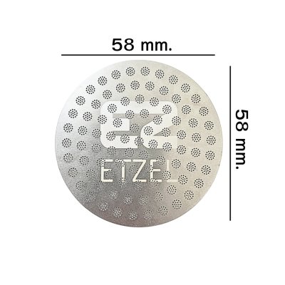 แผ่นกระจายน้ำ ETZEL Puck screen แผ่นกรองสเตนเลสสำหรับเครื่องชงกาแฟ ขนาด 51/58 มม.