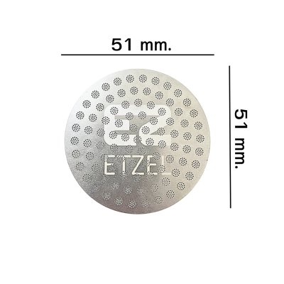 แผ่นกระจายน้ำ ETZEL Puck screen แผ่นกรองสเตนเลสสำหรับเครื่องชงกาแฟ ขนาด 51/58 มม.