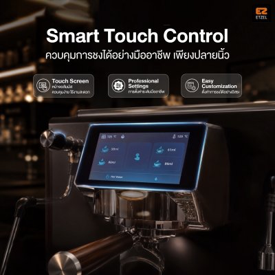 ETZEL Duo Max เครื่องชงกาแฟ 2 หัวชง สำหรับธุรกิจร้านกาแฟ