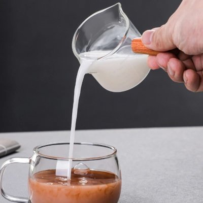 แก้วตวง 2 ปาก Double mouthed cup ปากเท 2 ทาง แก้วตวงกาแฟ ขนาด 75ml คุณภาพสูง