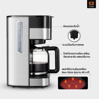 เครื่องชงกาแฟดริปแบบมาตรฐาน รุ่น SN259 / เครื่องชงกาแฟดริปแบบดิจิตัล รุ่น SN259D