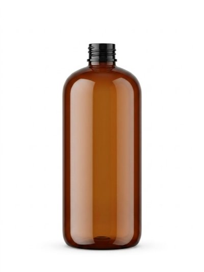ขวด PET 300ml. กลม สีชา