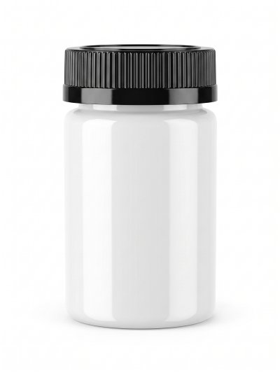ขวดป้องกันเด็กเปิด PET 120ml. กลม สีขาว