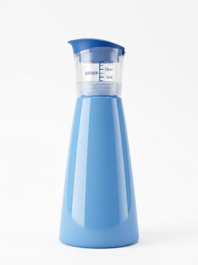 ขวดน้ำยาซักผ้า PET 500ml. สีใส สีม่วง สีฟ้า
