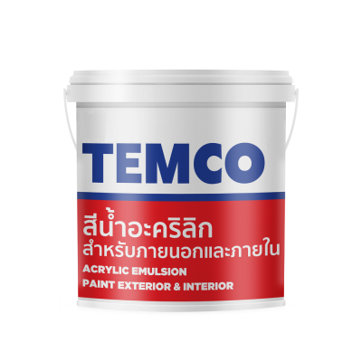 TEMCO  สีน้ำอะคริลิกสำหรับภายนอกและภายใน