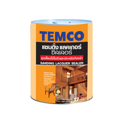 TEMCO แซนดิ้งซิลเลอร์ รองพื้นแลคเกอร์ไม้