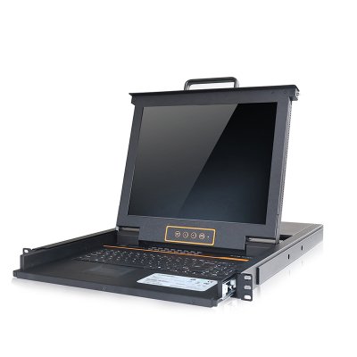 HT1716 : KINAN 17” 16 Port CAT5 LCD KVM over IP Switch 1-Local / 1-Remote Access