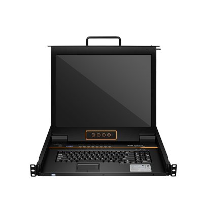 HT1716 : KINAN 17” 16 Port CAT5 LCD KVM over IP Switch 1-Local / 1-Remote Access