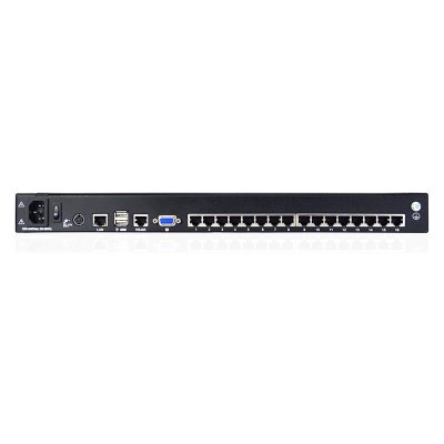 HT1716 : KINAN 17” 16 Port CAT5 LCD KVM over IP Switch 1-Local / 1-Remote Access