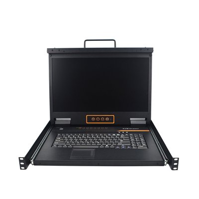 HT2808 : KINAN 18.5” 8 Port CAT5 LCD KVM over IP Switch 1-Local / 1-Remote Access