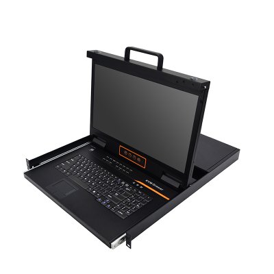 HT2824 : KINAN 18.5” 24 Port CAT5 LCD KVM over IP Switch 1-Local / 1-Remote Access