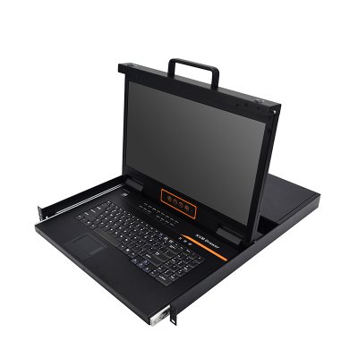 HT2832 : KINAN 18.5” 32 Port CAT5 LCD KVM over IP Switch 1-Local / 1-Remote Access