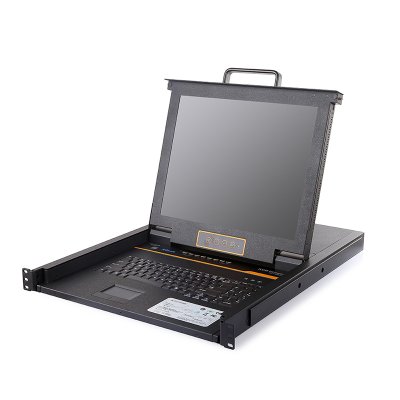 HT5708 : KINAN 17” 8 Port CAT5 LCD KVM over IP Switch 1-Local / 2-Remote Access