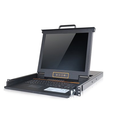 HT5716 : KINAN 17” 16 Port CAT5 LCD KVM over IP Switch 1-Local / 2-Remote Access