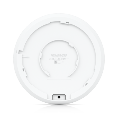 U6-Enterprise : Ceiling-mounted WiFi 6E AP with 10 spatial streams and 6 GHz support to provide seamless, multi-band coverage within high client density environments.