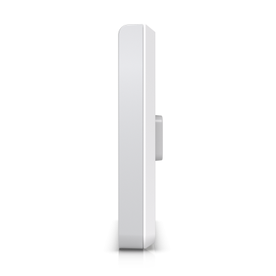 U6-Enterprise-IW : Wall-mounted WiFi 6E AP with 10 spatial streams, 6 GHz support, and a built-in 4-port switch