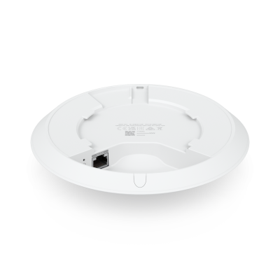 U6+: Compact ceiling-mounted WiFi 6 AP with 4 spatial streams, enhanced performance, and dual-band WiFi 6 support.