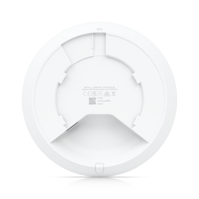 U6+: Compact ceiling-mounted WiFi 6 AP with 4 spatial streams, enhanced performance, and dual-band WiFi 6 support.