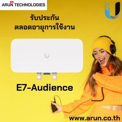 Ubiquiti Unifi E7-Audience Wireless Access Point, มาพร้อมข้อความ "รับประกันตลอดอายุการใช้งาน"