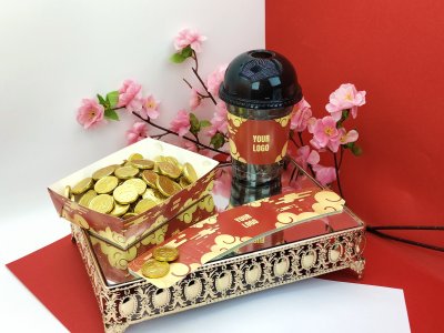 ปลอกสวมแก้ว - ตรุษจีน มั่งคั่ง