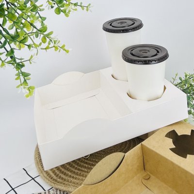 ถาดอาหารชุด -Tray Set กระดาษอาร์ตสีขาว
