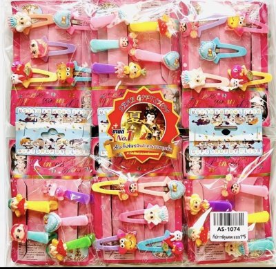 กิ๊บการ์ตูนแฟนซี 1x5 (60 ชิ้น)