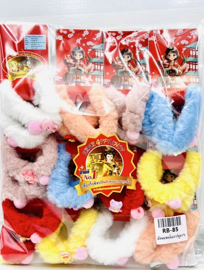 มัดผมขนนิ่มการ์ตูนคละสีคละแบบ
