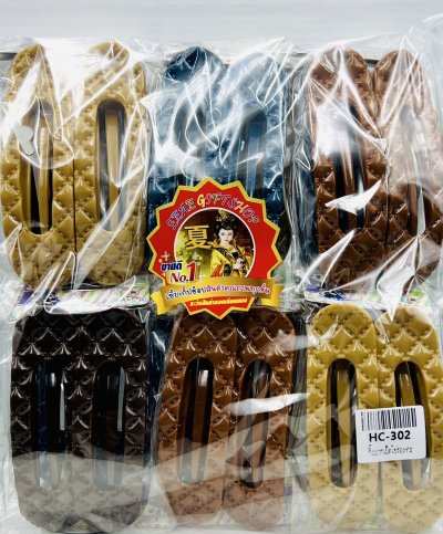 กิ๊บปากเป็ดร่องใหญ่สไตล์เกาหลี1x2ชิ้น(24ชิ้น)