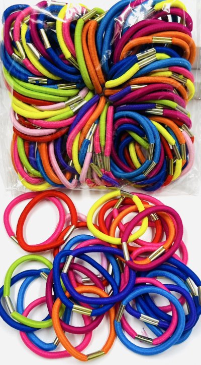 RB-4MM.ยางรัดผม4มิลคละสี100เส้น