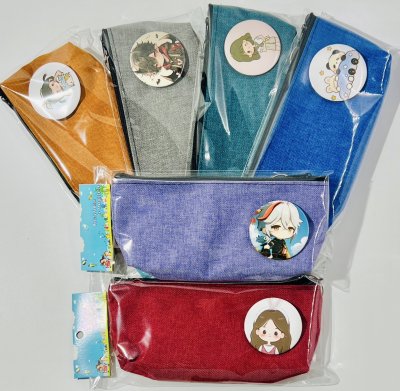 BG-32กระเป๋าเครื่่องสำอางค์/เครื่องเขียน(คละการ์ตูน12ชิ้น)