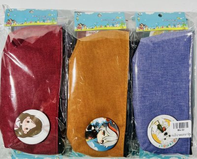 BG-32กระเป๋าเครื่่องสำอางค์/เครื่องเขียน(คละการ์ตูน12ชิ้น)