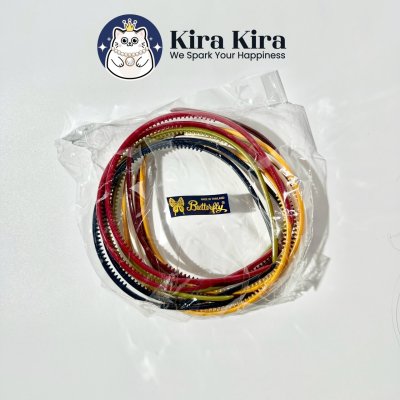 คาดผม 6 mm สีคลาสสิค (12 ชิ้น)