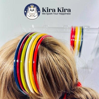 คาดผม 6 mm สีคลาสสิค (12 ชิ้น)