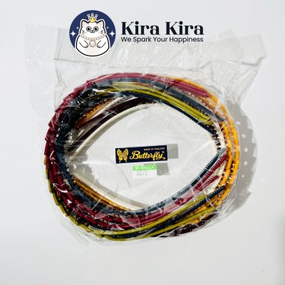 คาดผมซิกแซกคู่ สีคลาสสิค (12 ชิ้น)