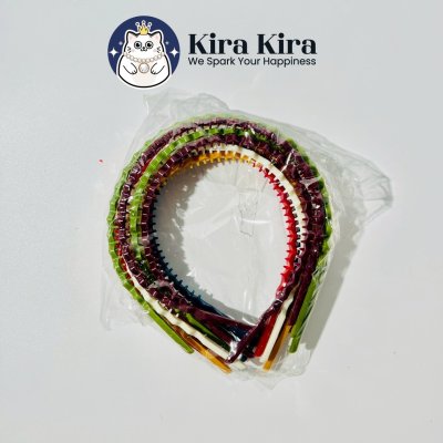 คาดผมซิกแซก สีคลาสสิค (12 ชิ้น)