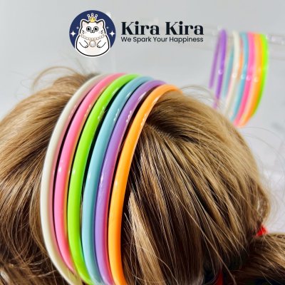 คาดผม 6 mm สีหวาน (12 ชิ้น)