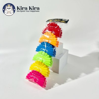 ตัวหนีบผม ลายดอกทานตะวัน สีสด (5 ชิ้น)