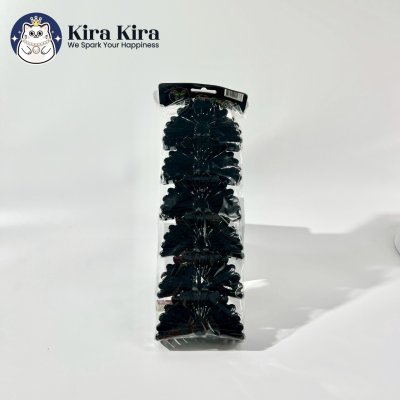 ตัวหนีบผม ลายดอกทานตะวัน สีดำ (6 ชิ้น)