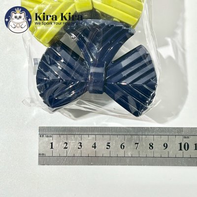 ตัวหนีบผม ลายโบว์เส้น สีคลาสสิค (6 ชิ้น)