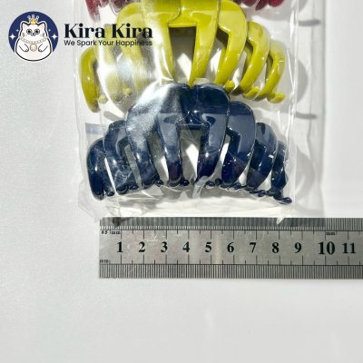 ตัวหนีบผม ลอนโค้ง สีคลาสสสิค (6 ชิ้น)