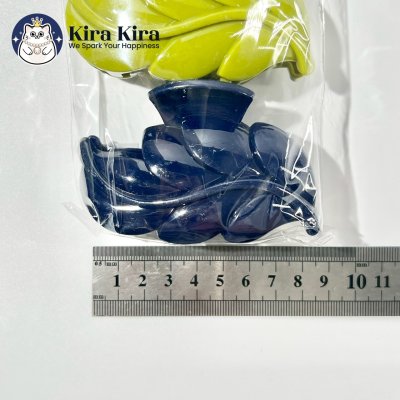 ตัวหนีบผม ลายใบไม้ สีคลาสสิค (6 ชิ้น)